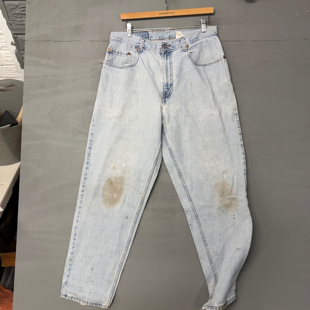 Levi‎ 560 Loose Fit Jeans Light Wash Blue Denim 33x30 Vintage Baggy Tapered Leg - Picture 3 of 5